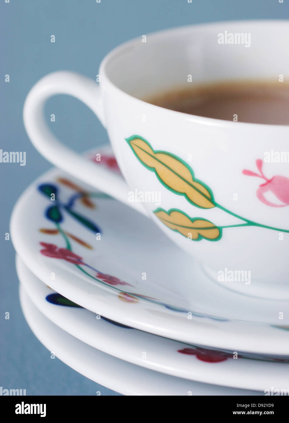 Studioaufnahme Kaffeetasse Stockfoto