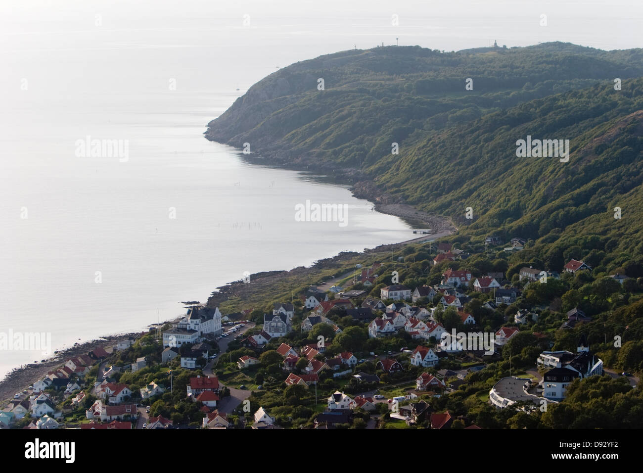 Eine Gemeinde an der Küste, Schweden. Stockfoto