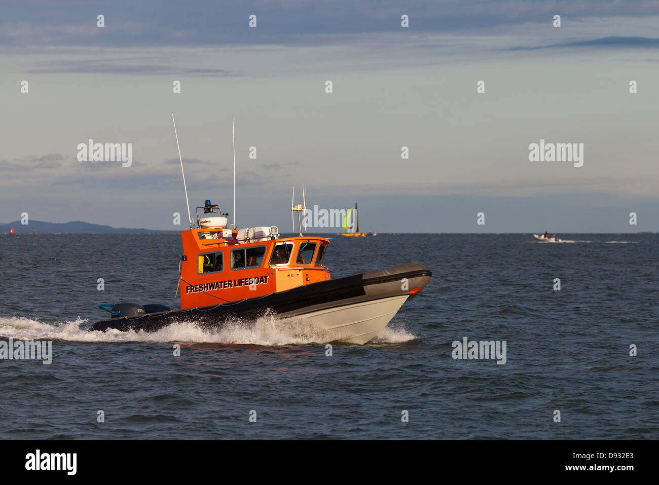 Süßwasser Isle Of Wight Liftboat Stockfoto