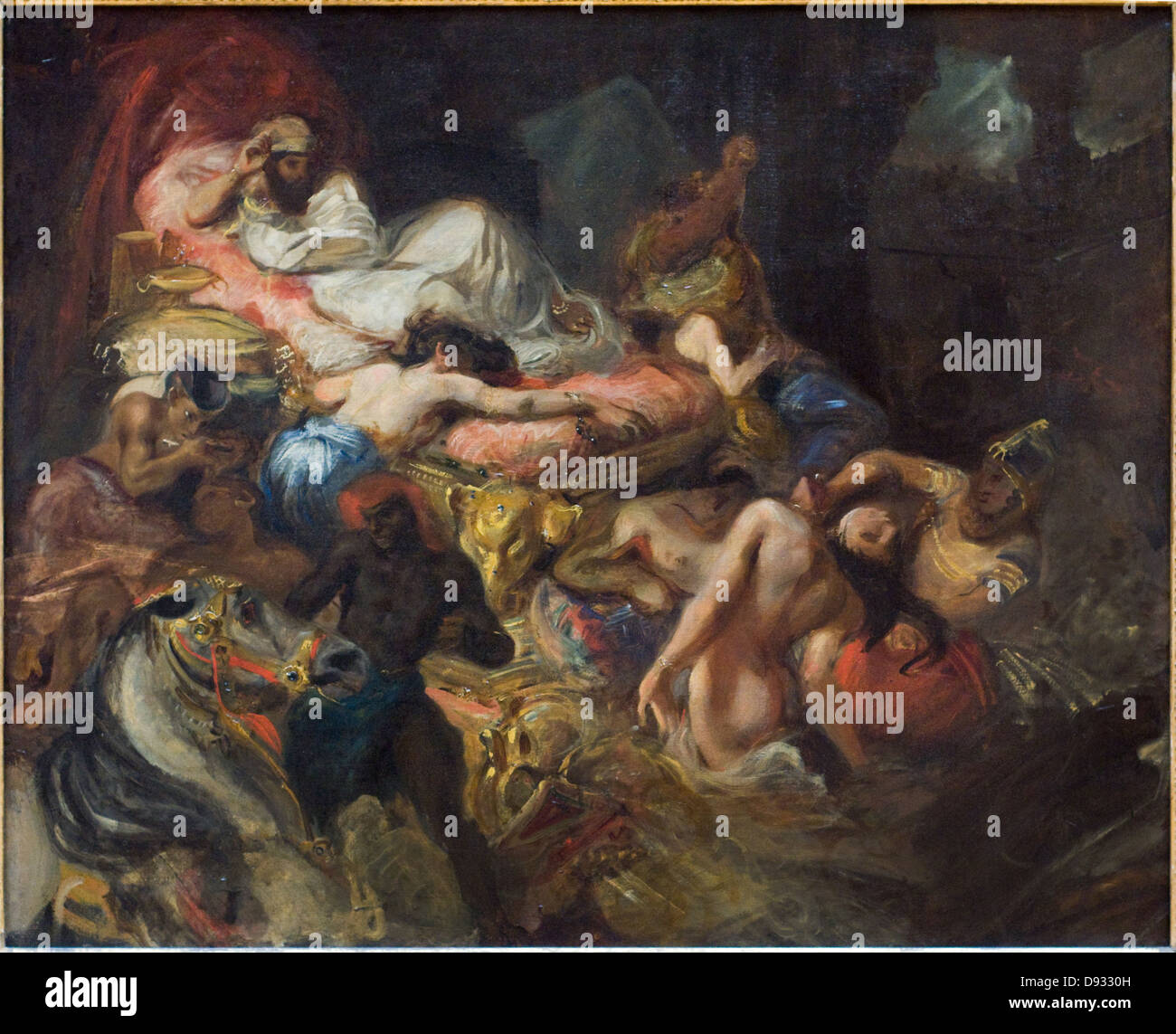 Eugene Delacroix der Tod des Sardanapal 1827 XIX th Jahrhundert französische Schule Museum Louvre - Paris Stockfoto