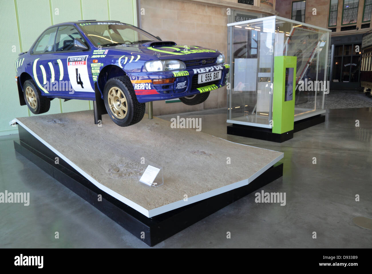 Subaru Impreza, Rally Car, verwendet durch Colin McRae, Riverside Museum, Glasgow, Scotland, UK Stockfoto