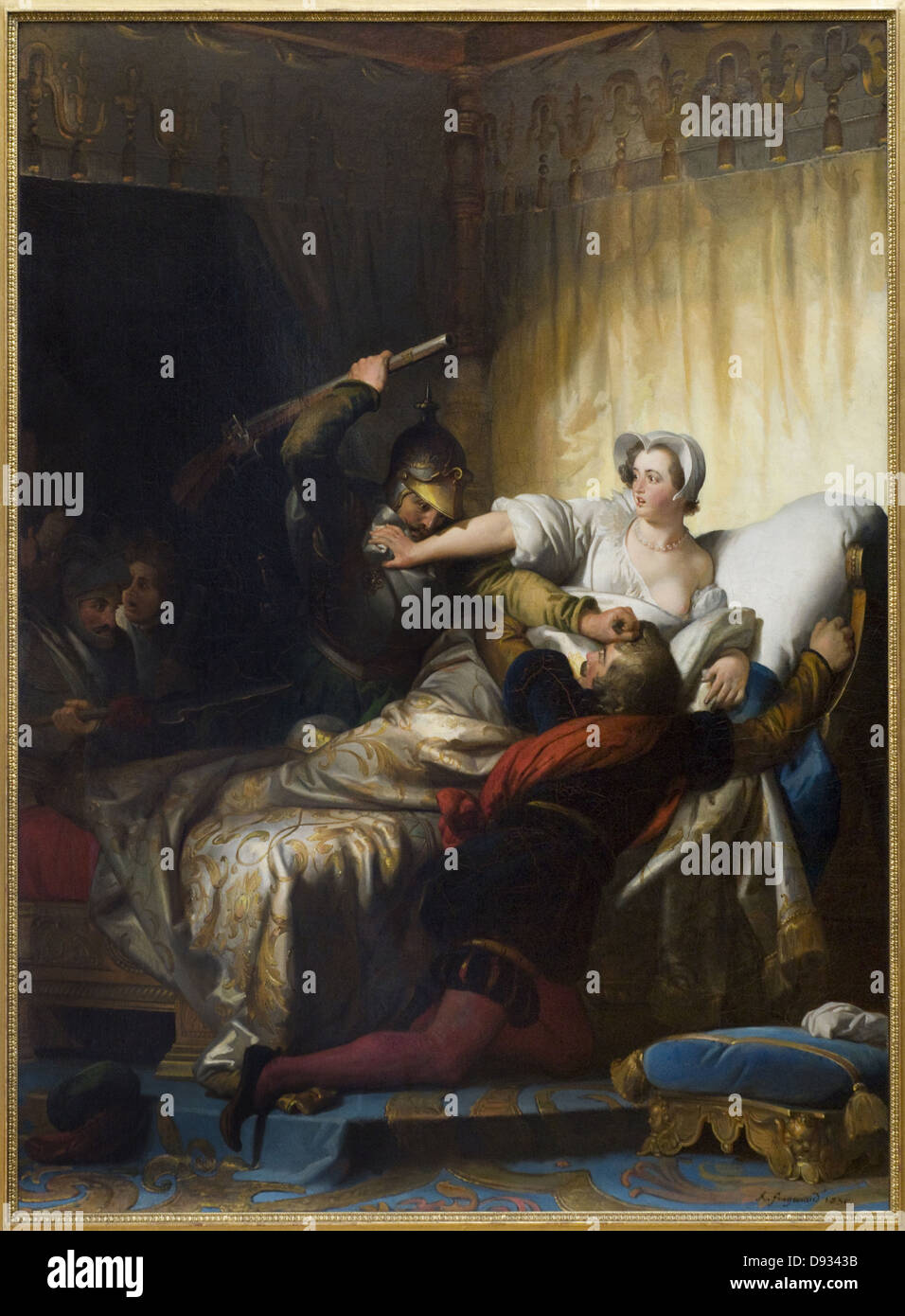 Alexandre Evariste Fragonard Szene du massacre De La Astronomico - Schauplatz des Massakers von St. Bartholomäus 1836 Französisch Sch Stockfoto