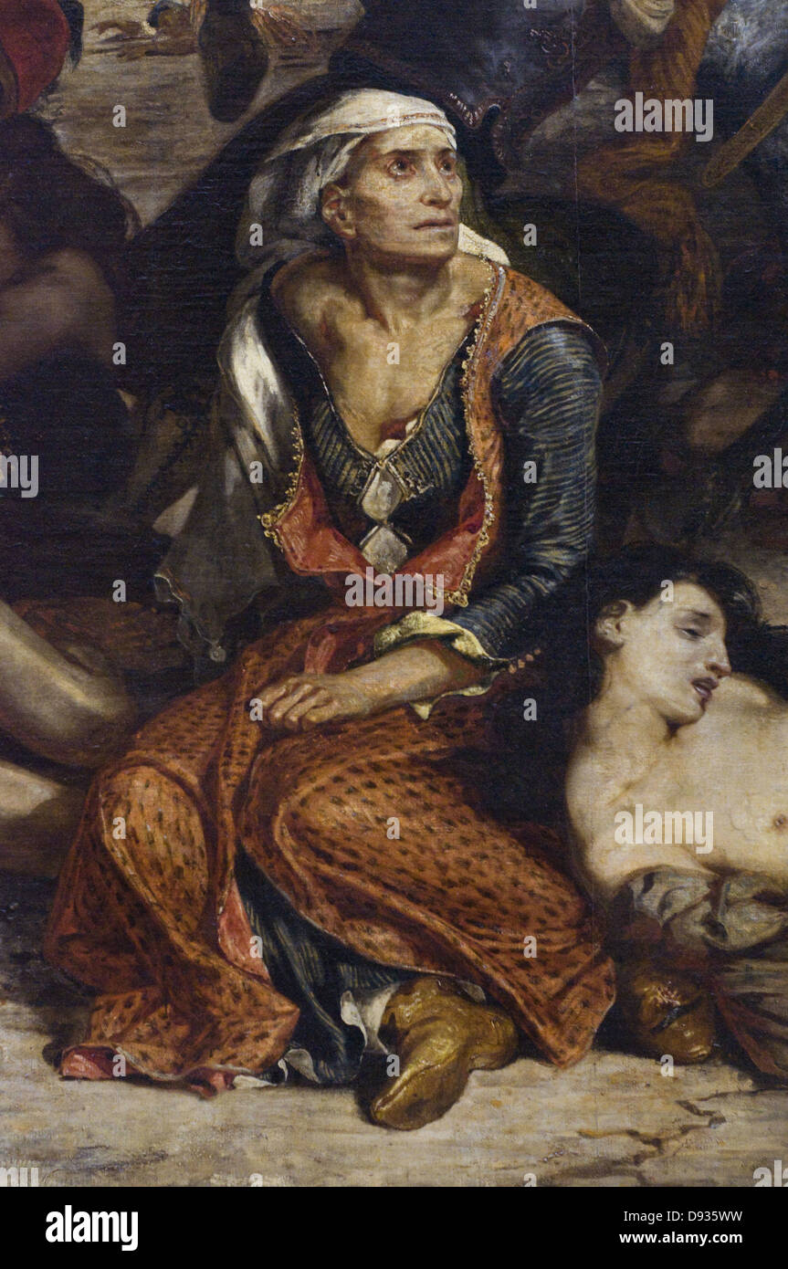 Eugène Delacroix Scène des Massaker de Scio; Familles Grecques