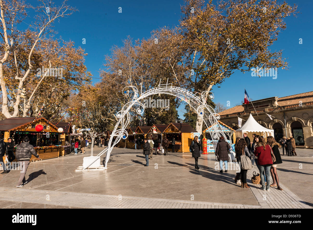 Christmas market montpellier hérault languedoc roussillon Fotos und