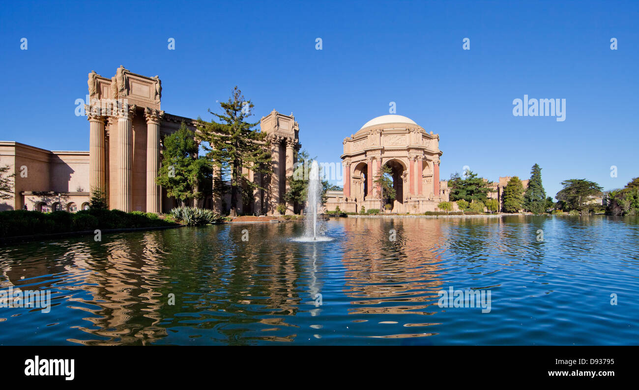 Palace of Fine Arts in San Francisco Stockfoto