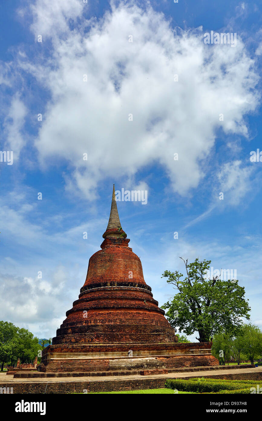 Wat Chana Songkhram Tempel, Sukhotai Historical Park, Sukhotai, Thailand Stockfoto