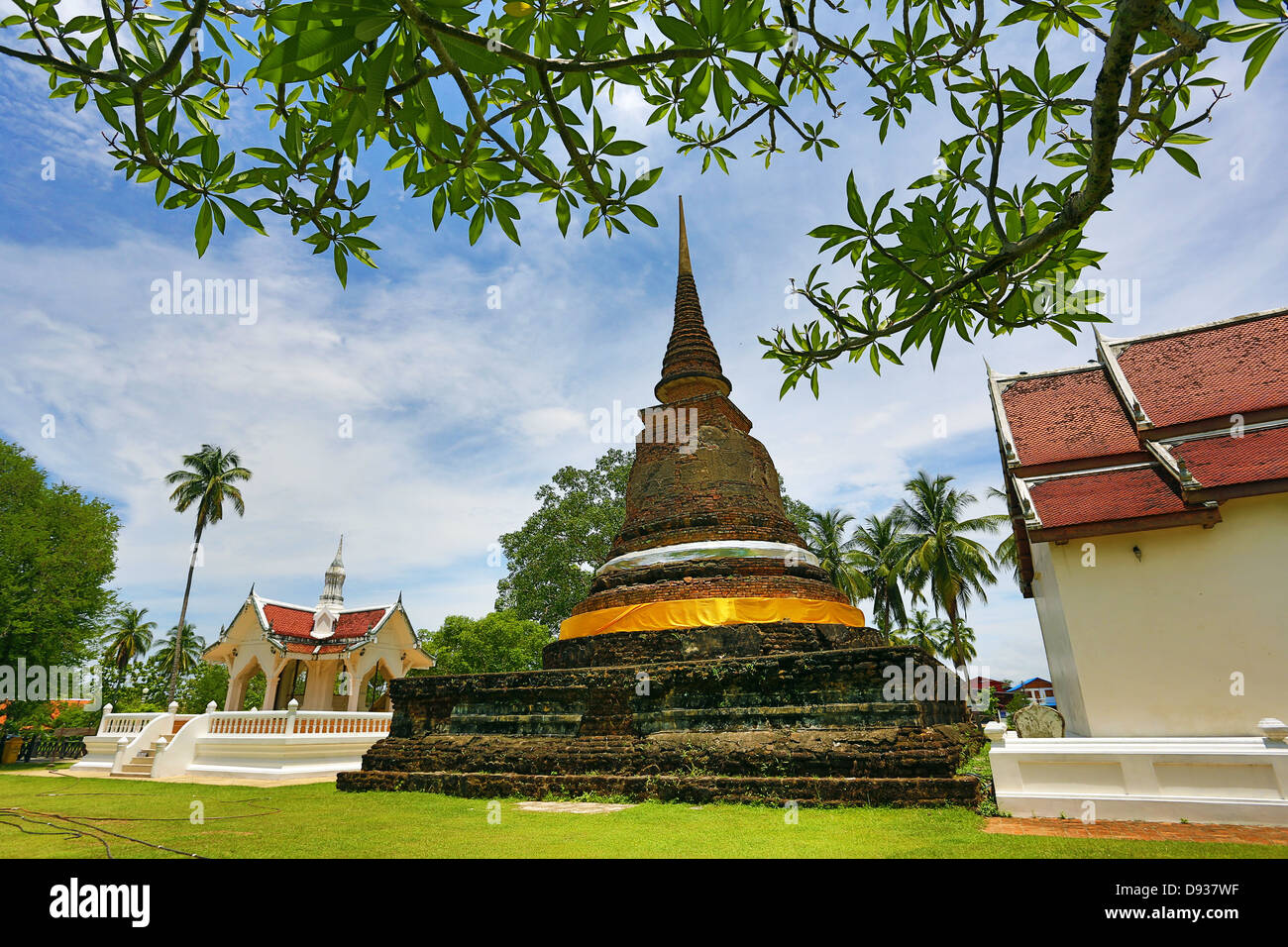 Chedi im Wat Tra Phang Thong Tempel, Sukhotai, Thailand Stockfoto