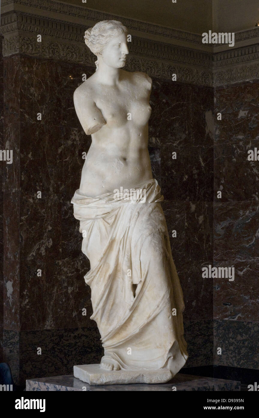Venus de Milo Marmor von Paros Ende II th Jahrhundert vor JC griechische Antike Museum Louvre - Paris Stockfoto