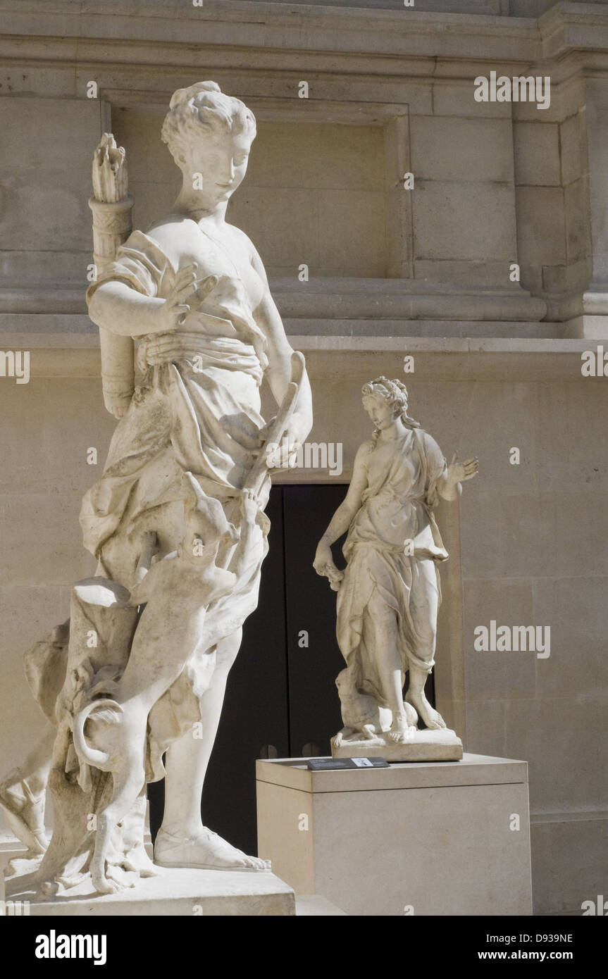 Lorenzo Bartoloni Dircé Marmor Französisch Skulptur Abteilung - Cour Marly Museum Louvre - Paris Stockfoto