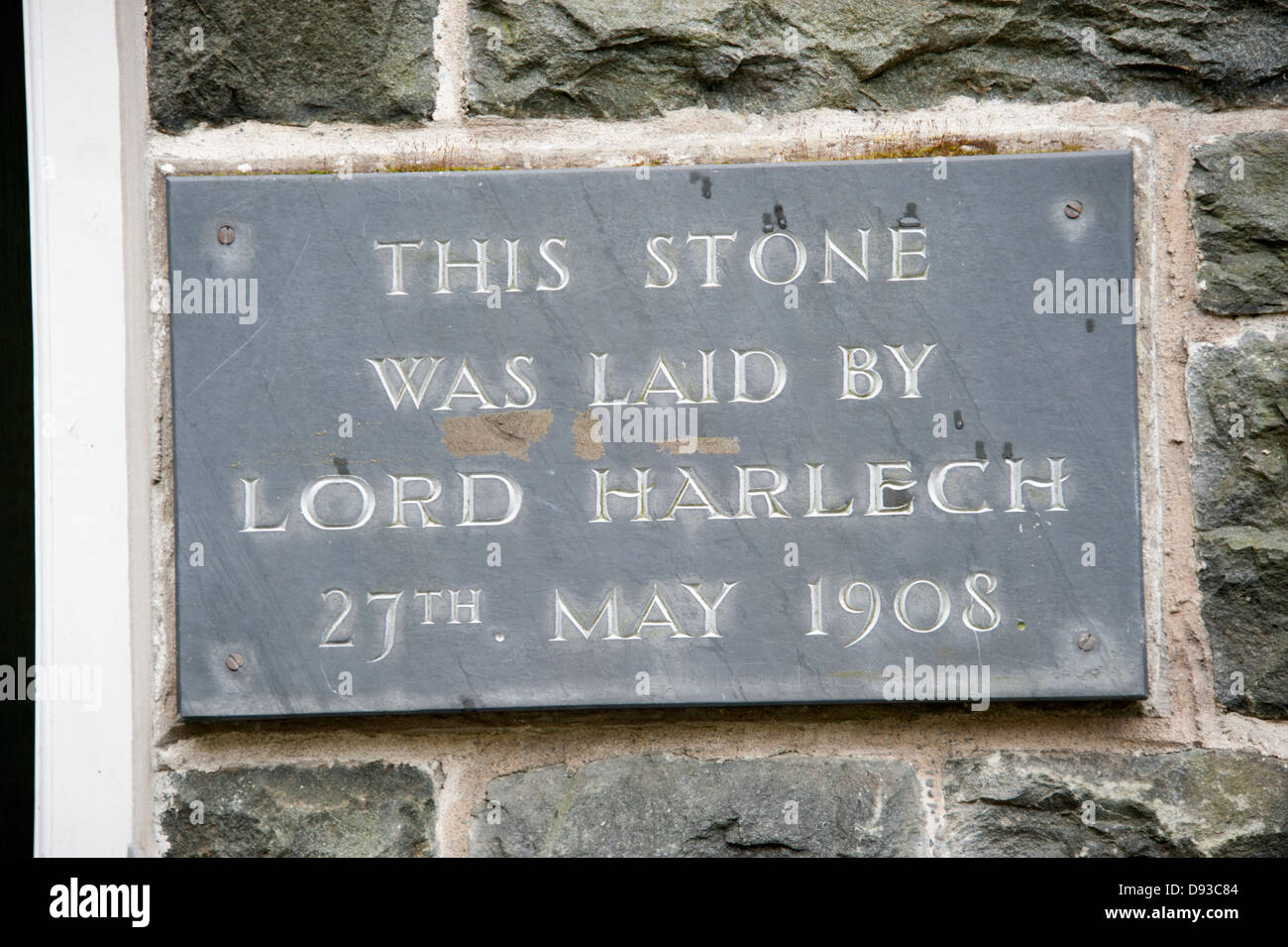 Lord Harlech 27. Mai 1908 Stein Stockfoto