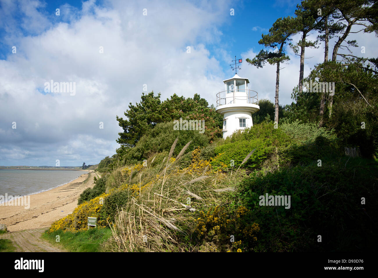 Lepe Leuchtturm Hampshire UK Stockfoto