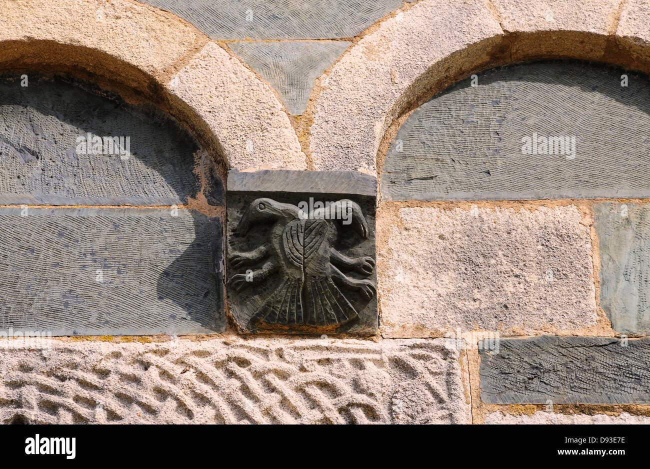 Église de San Michele de Murato, erbaut im 12. Jahrhundert, Nebbio Region Le Haut-Nebbio, Haute-Corse, Korsika, Frankreich Stockfoto