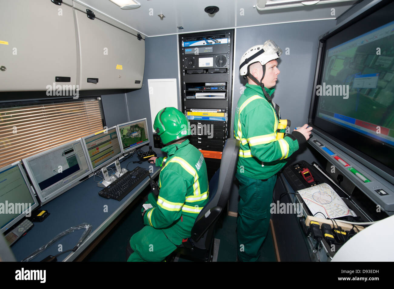 Krankenwagen HART Sanitäter Major Incident Command Unit Stockfoto