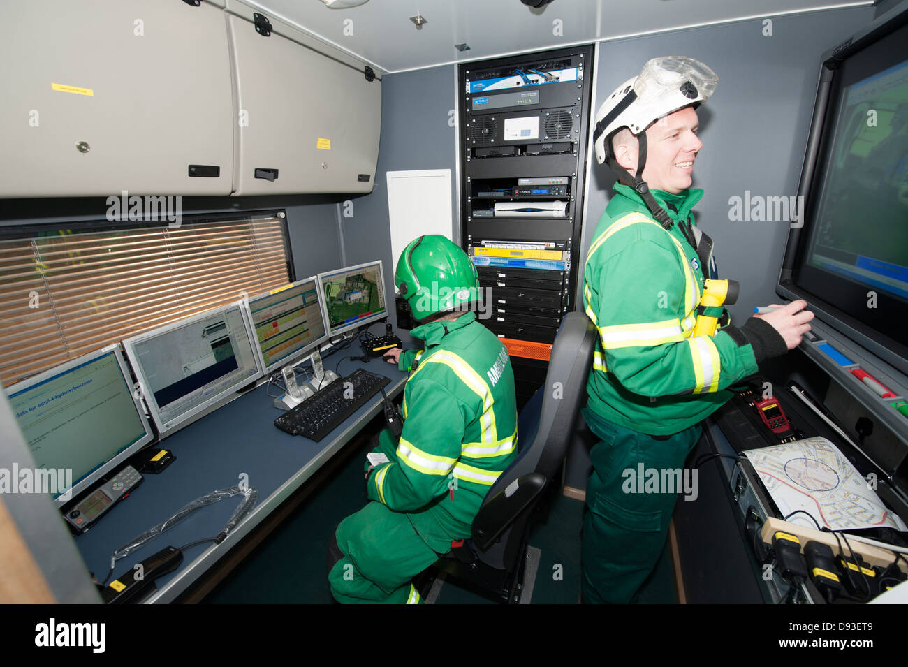 Krankenwagen HART Sanitäter Major Incident Command Unit Stockfoto