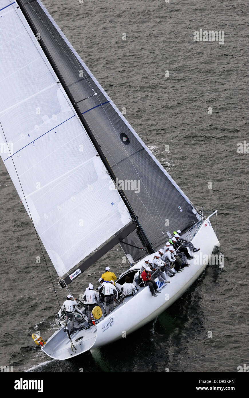 Eine Segelregatta, Tjorn, Bohuslan, Schweden. Stockfoto