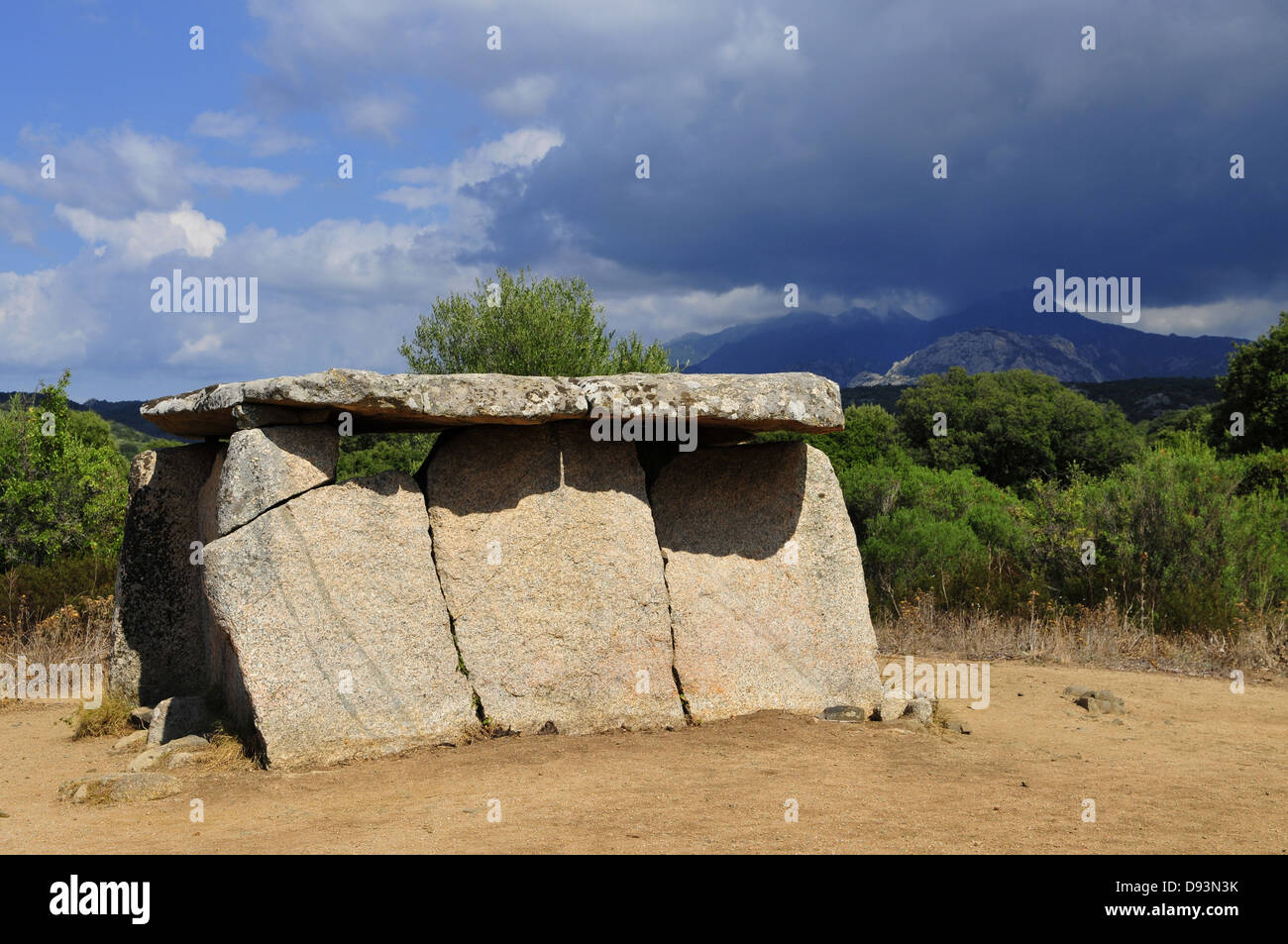 Dolmen von Fontanaccia, Sartenais, Korsika, Frankreich Stockfoto