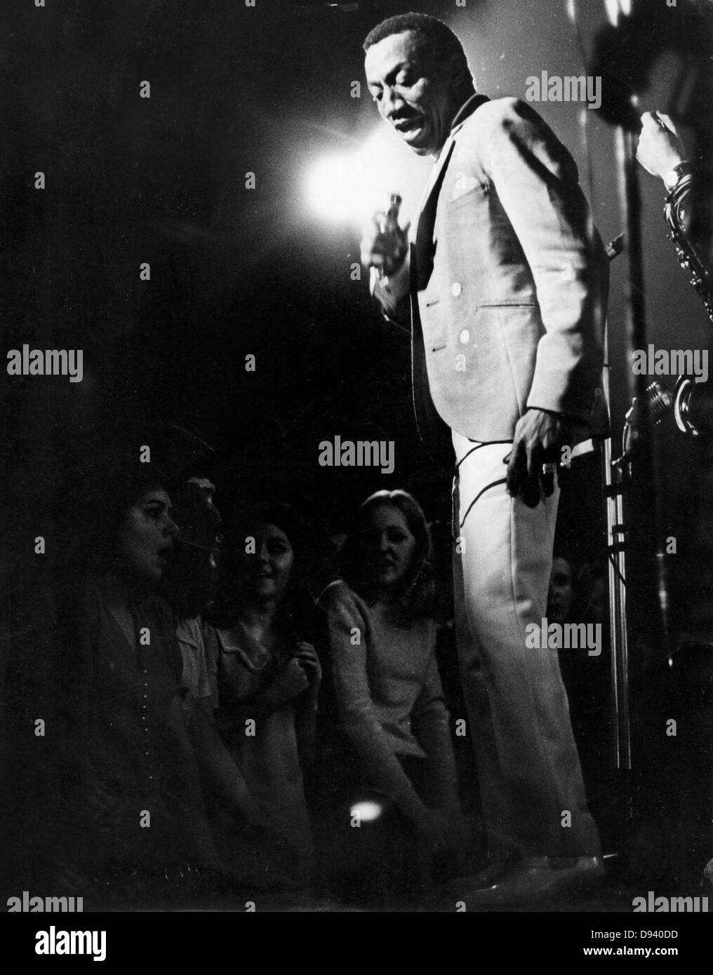 Percy Sledge im Town House, Wellington, Großbritannien. 1968 BILD VON DAVID BAGNALL Stockfoto