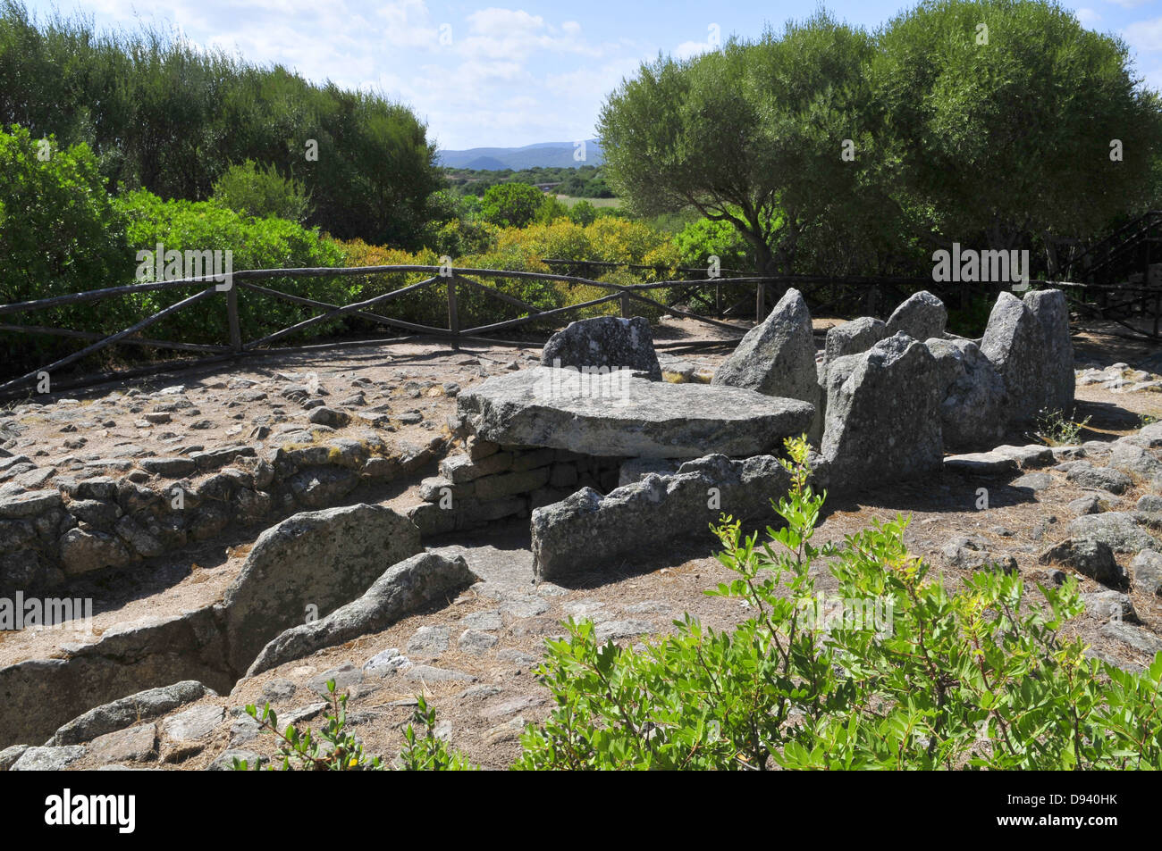 Riesen Grab Li Lolghi bei Arzachena, Gallura, Sardinien, Italien Stockfoto
