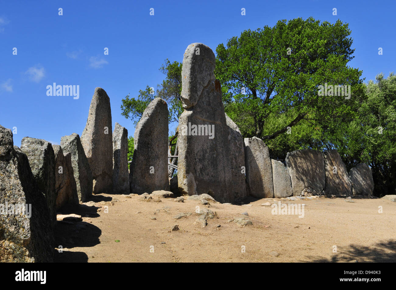 Riesen Grab Li Lolghi bei Arzachena, Gallura, Sardinien, Italien Stockfoto
