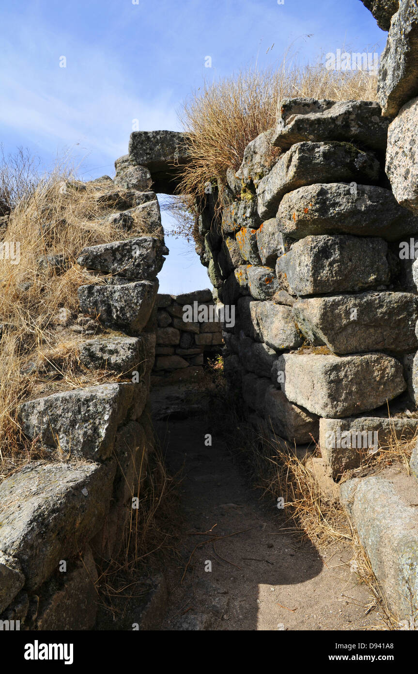 Nuraghe Loelle, Altopiano di Budduso, Sardinien, Italien Stockfoto