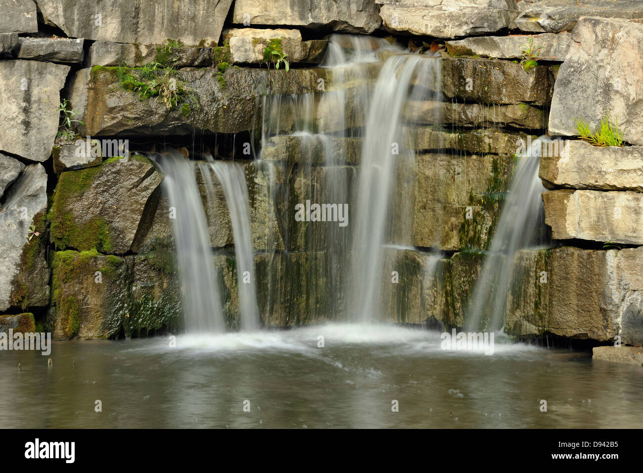 Eingebürgerte Teich bei Pond Inlet an der Brock University Campus St. Catherines Ontario Kanada Stockfoto