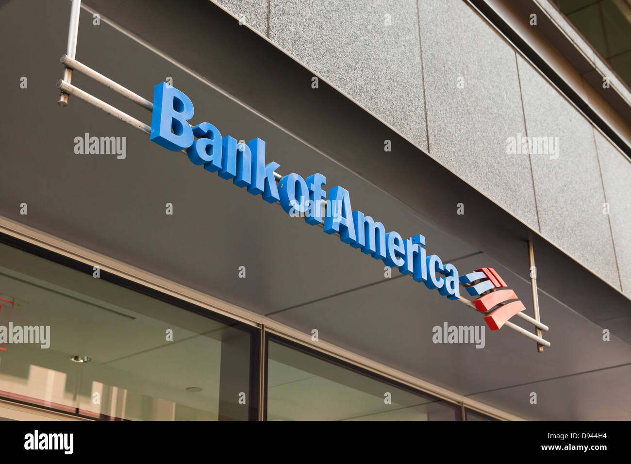 Bank von Amerika Zeichen - USA Stockfoto