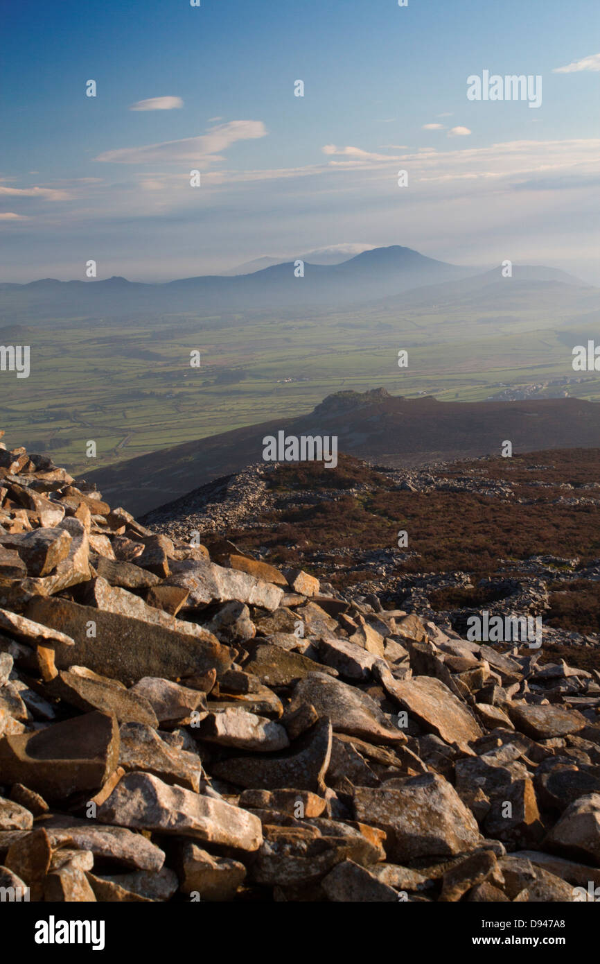 Tre'r Ceiri Eisenzeit Burgberg und Dorf am Berg oben Yr eIFL.net in der Nähe von Llithfaen Llyn Halbinsel Gwynedd North Wales UK Stockfoto