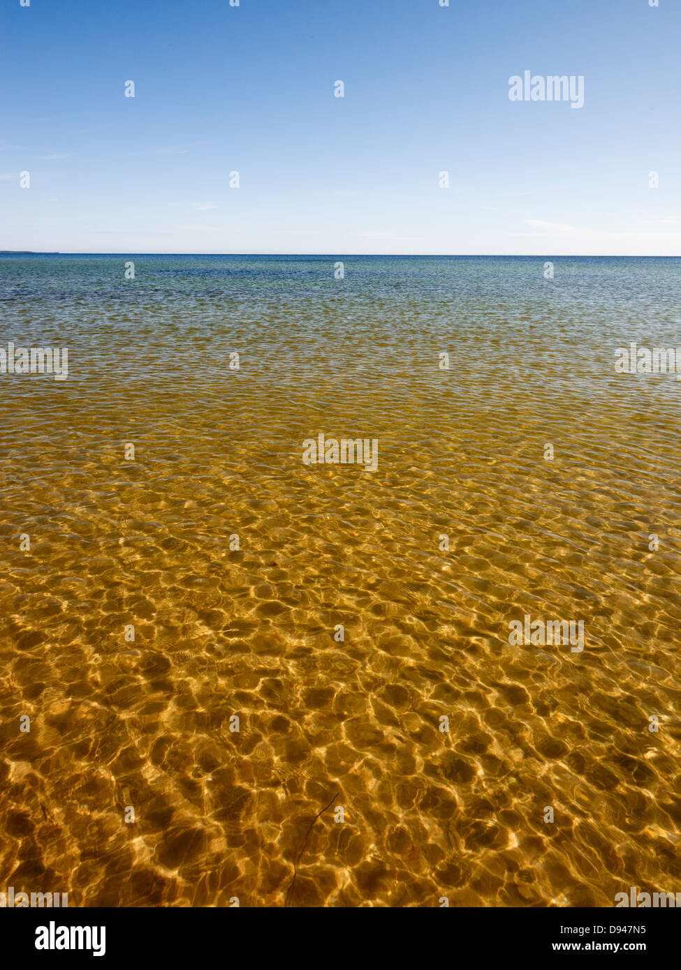 Blick auf sandigen Meeresboden Stockfoto