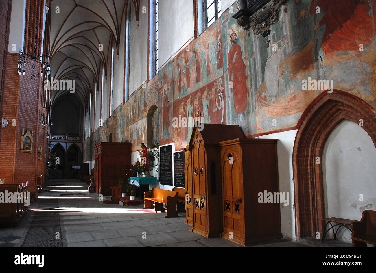 Kwidzyn.Poland.Marienwerder. 14. Jahrhundert gotische Backstein-Ordensburg Burg des Deutschen Ordens Stockfoto