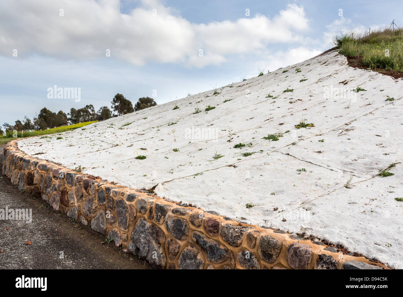 Boden Sanierungsarbeiten am neuen Wohnsiedlung Standort Stockfoto