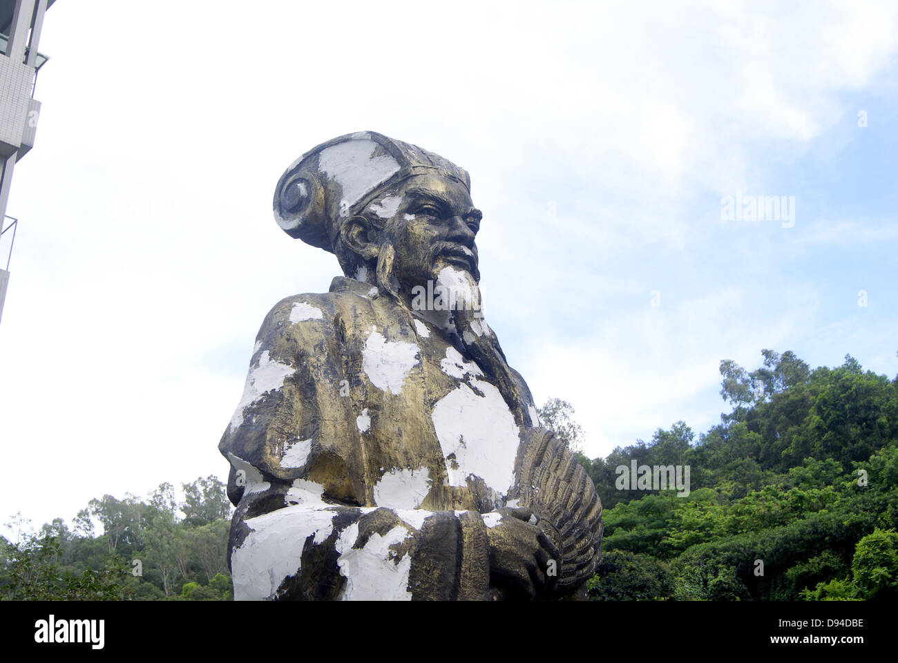 Eine Statue von Zhuge Liang, in Shenzhen, China. Zhuge Liang ist die Hauptfiguren in der chinesischen klassischen Roman, ein bekannter name Stockfoto