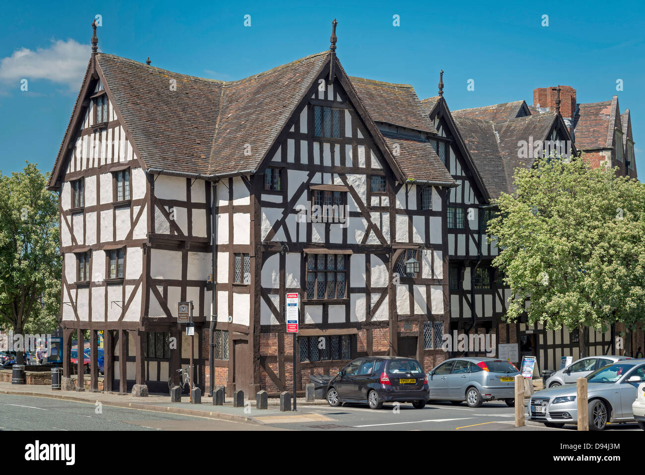 Shrewsbury Museum and Art Gallery Gebäude. Shrewsbury Shropshire Salop. Stockfoto