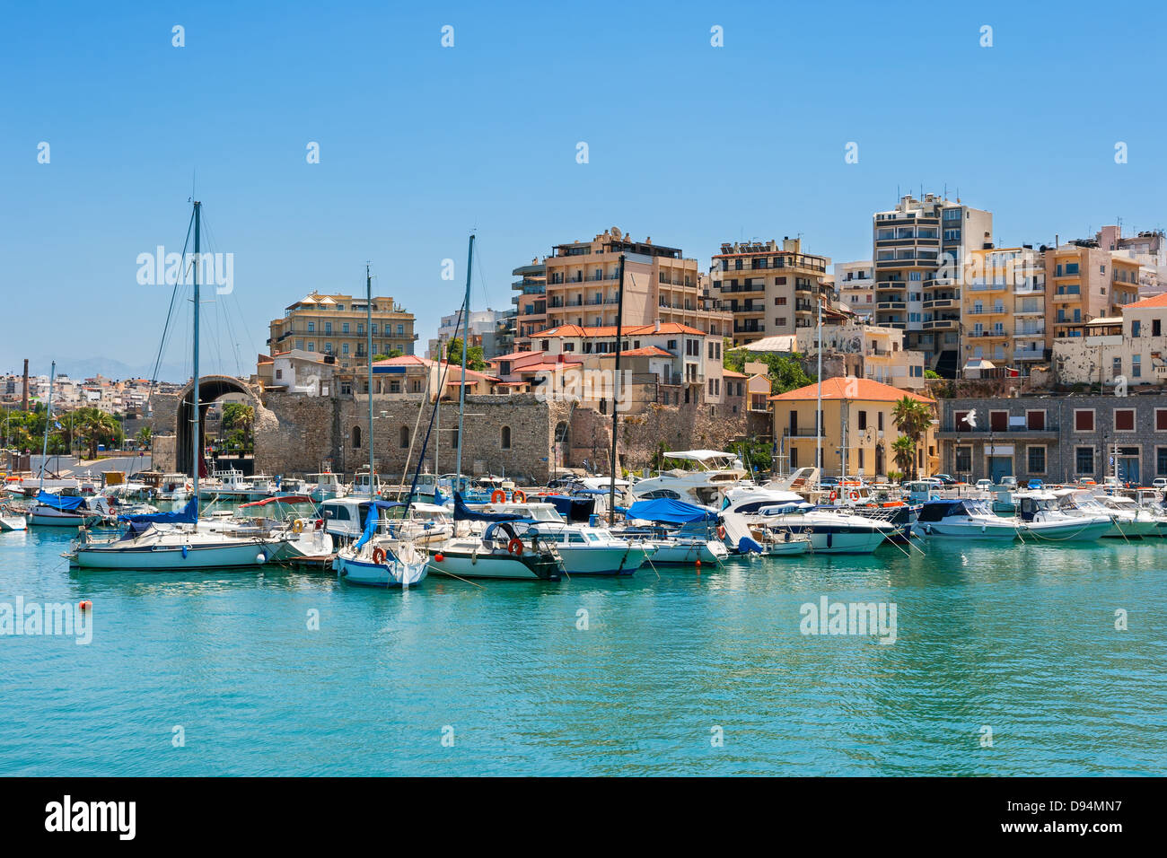 Hafen von Heraklion. Kreta, Griechenland Stockfoto