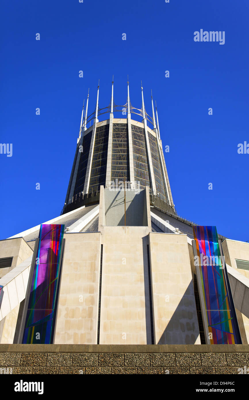 Die Metropolitan Kathedrale Kirche Christkönig in Liverpool, England. Stockfoto