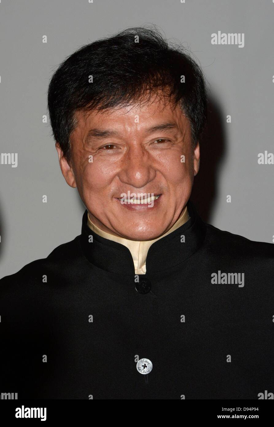 New York, USA. 10. Juni 2013. Jackie Chan in Anwesenheit für 2013 New York Asian Film Festival Star Asien Lifetime Achievement Award-Verleihung, Walter Reade Theater, Lincoln Center, New York, NY 10. Juni 2013. Foto von: Derek Sturm/Everett Collection/Alamy Live-Nachrichten Stockfoto