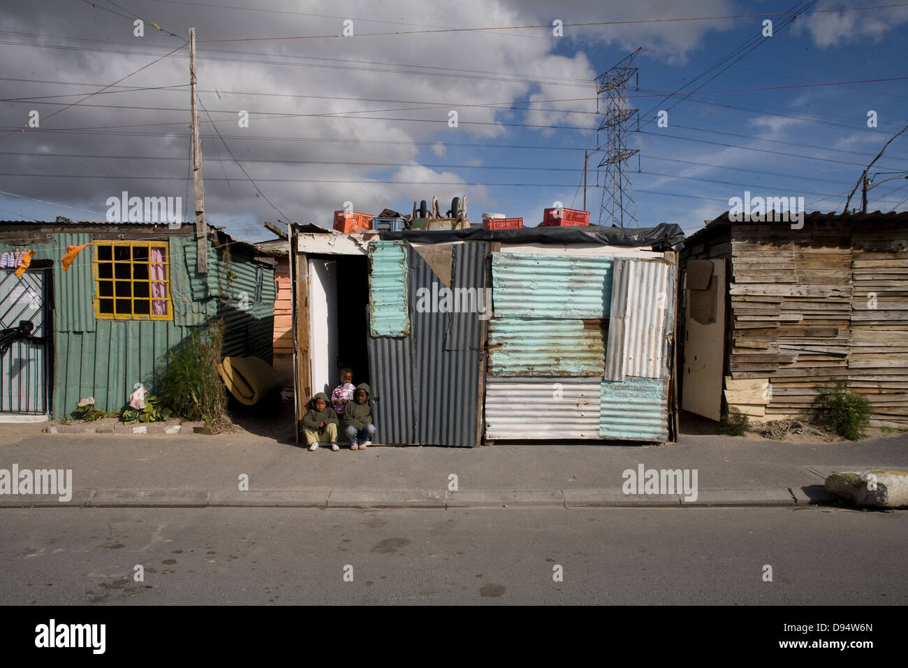Khayelitsha Township Western Cape Stockfoto
