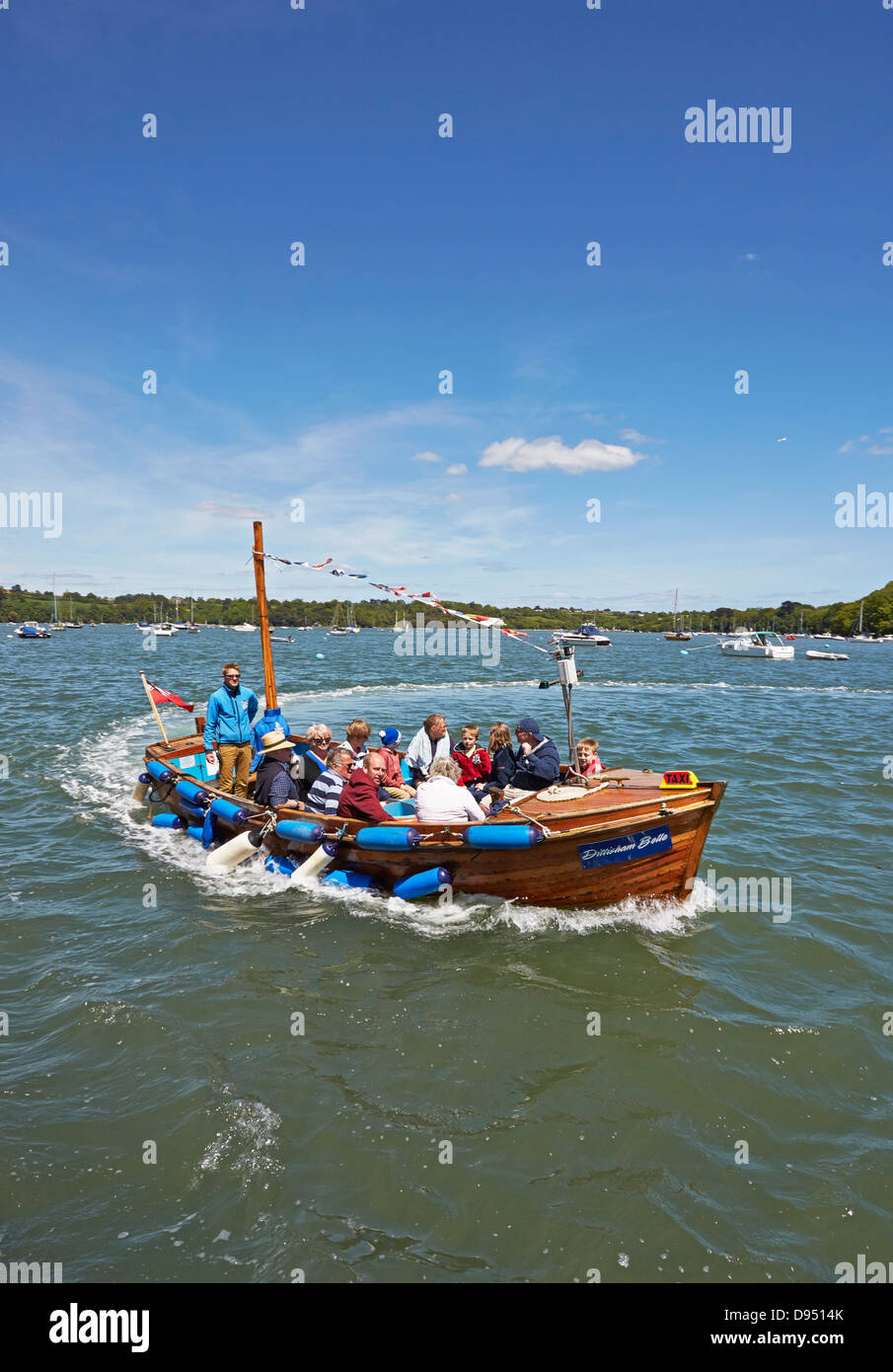 Devon Dittisham, Greenway House Fluss Dart Fuß Passagier-Fähre Stockfoto