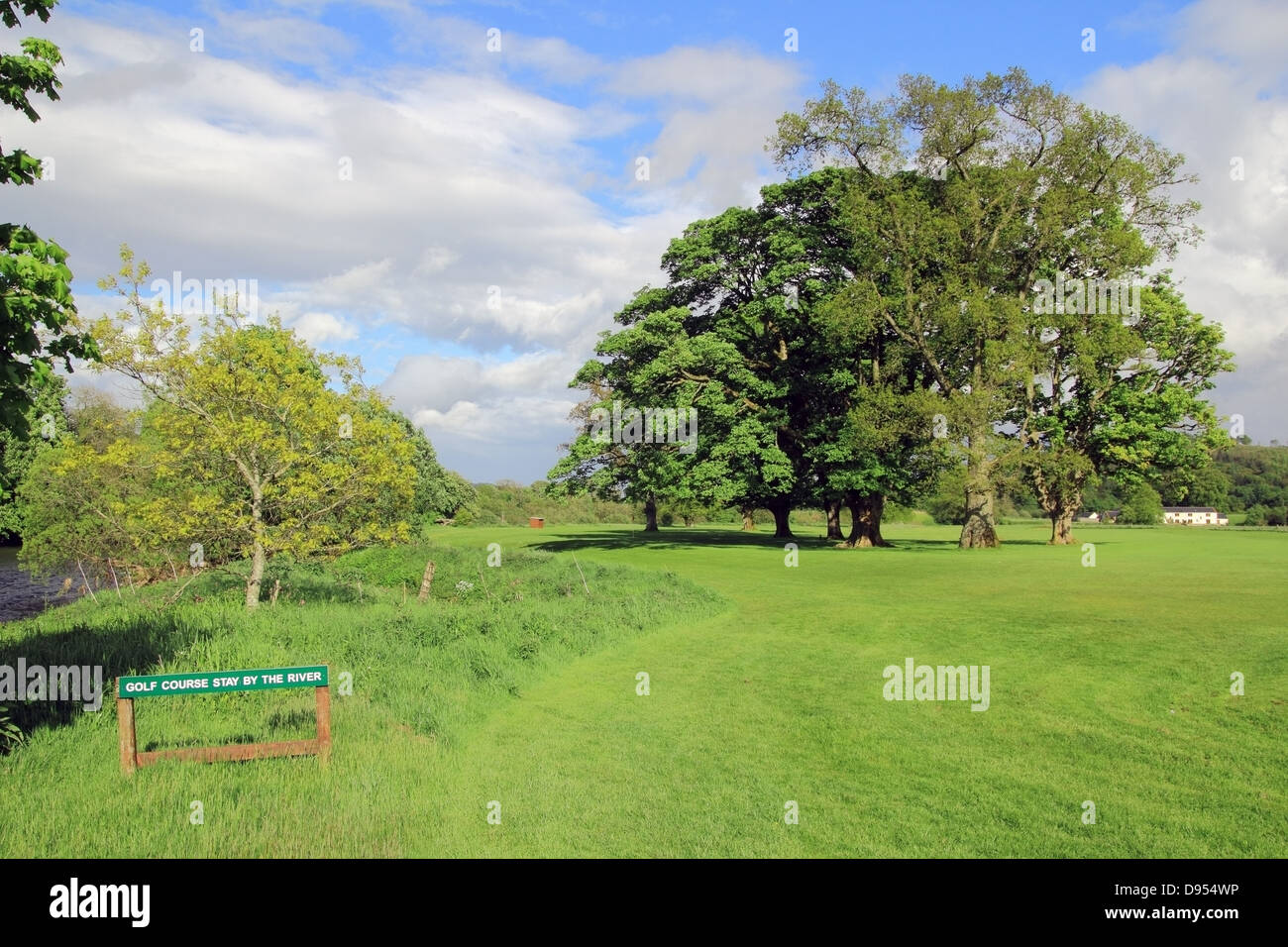 Golfplatz in Hoddom Estates, Annandale, Dumfries and Galloway, Schottland, UK Stockfoto