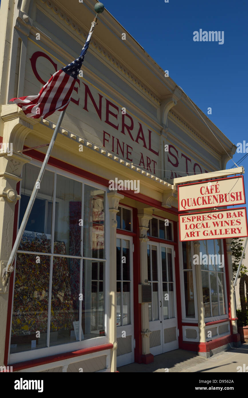 The General Store & Cafe Quackenbush, Los Alamos, CA Stockfoto