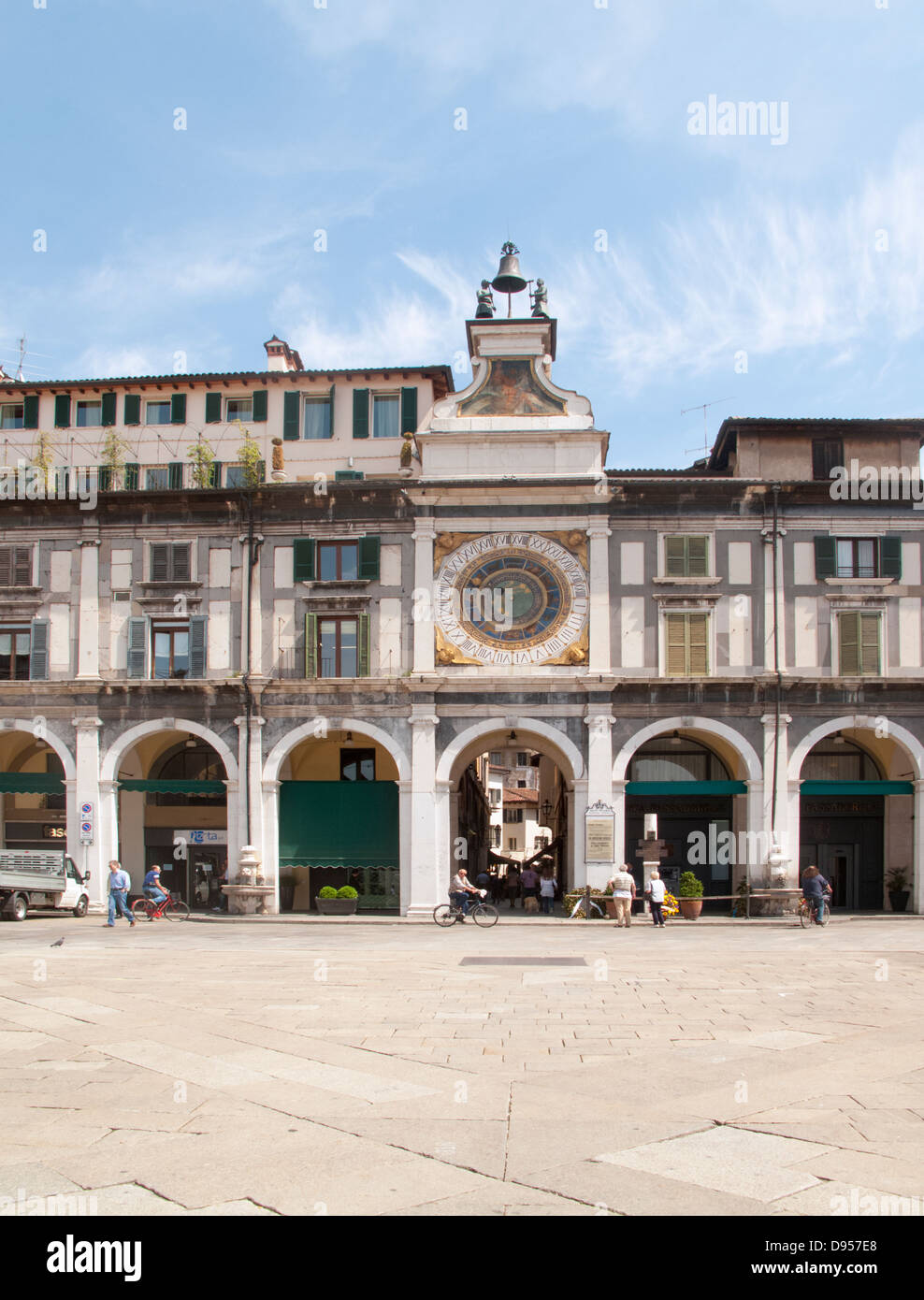 Piazza Loggia, Brescia. Stockfoto