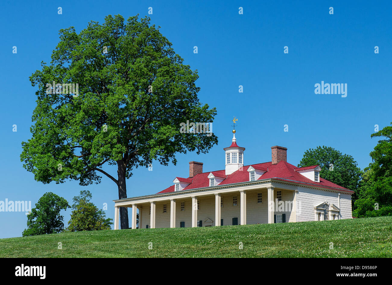 Washington-Immobilien-Villa am Mt Vernon, Virginia, USA Stockfoto