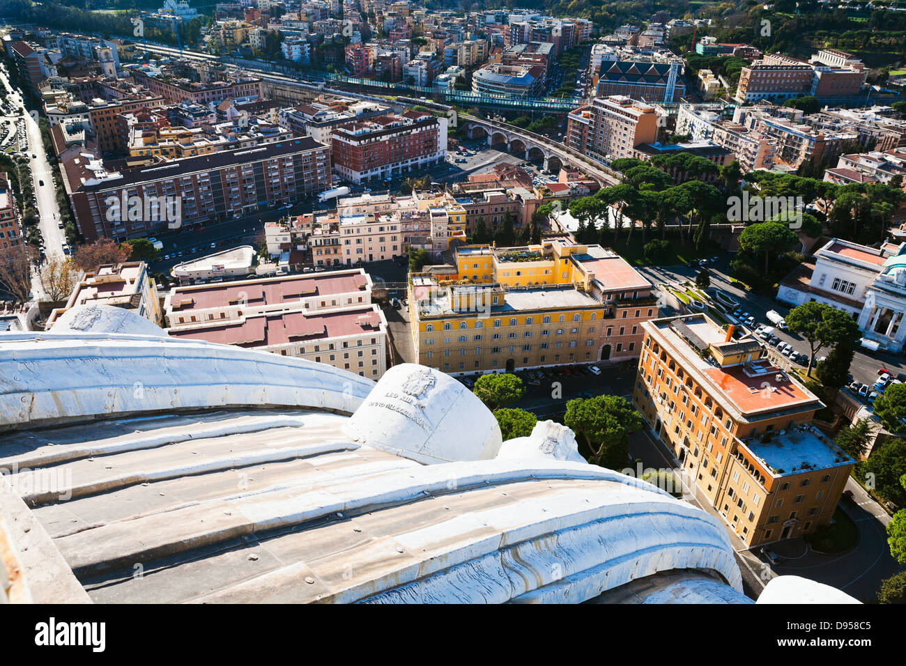 Panorama von Rom vom Vatikanischen Palast, Italien Stockfoto