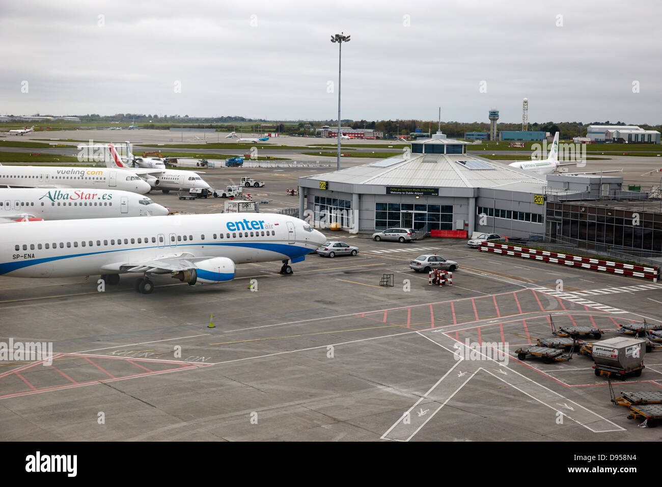 Charter und low Cost Airlines terminal Dublin Flughafen terminal 1 Irland Stockfoto