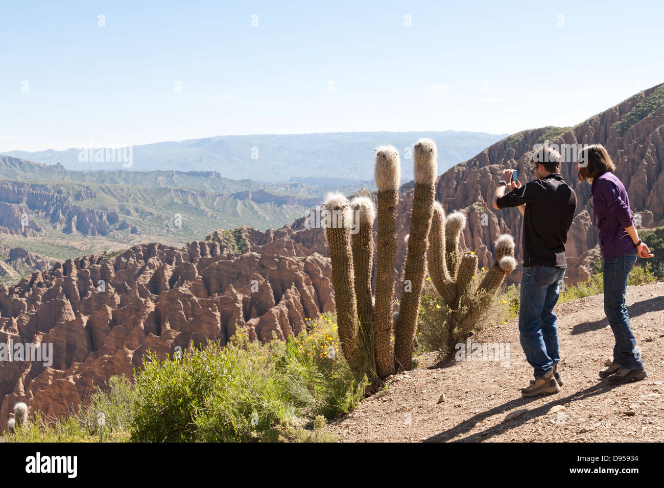 El Sillar, Salt Flats Touren in der Nähe von Tupiza, Bolivien Stockfoto