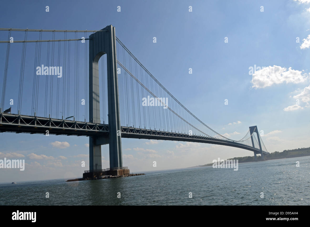 Die Verrazano Bridge und Gravesend Bay, New York City Stockfoto