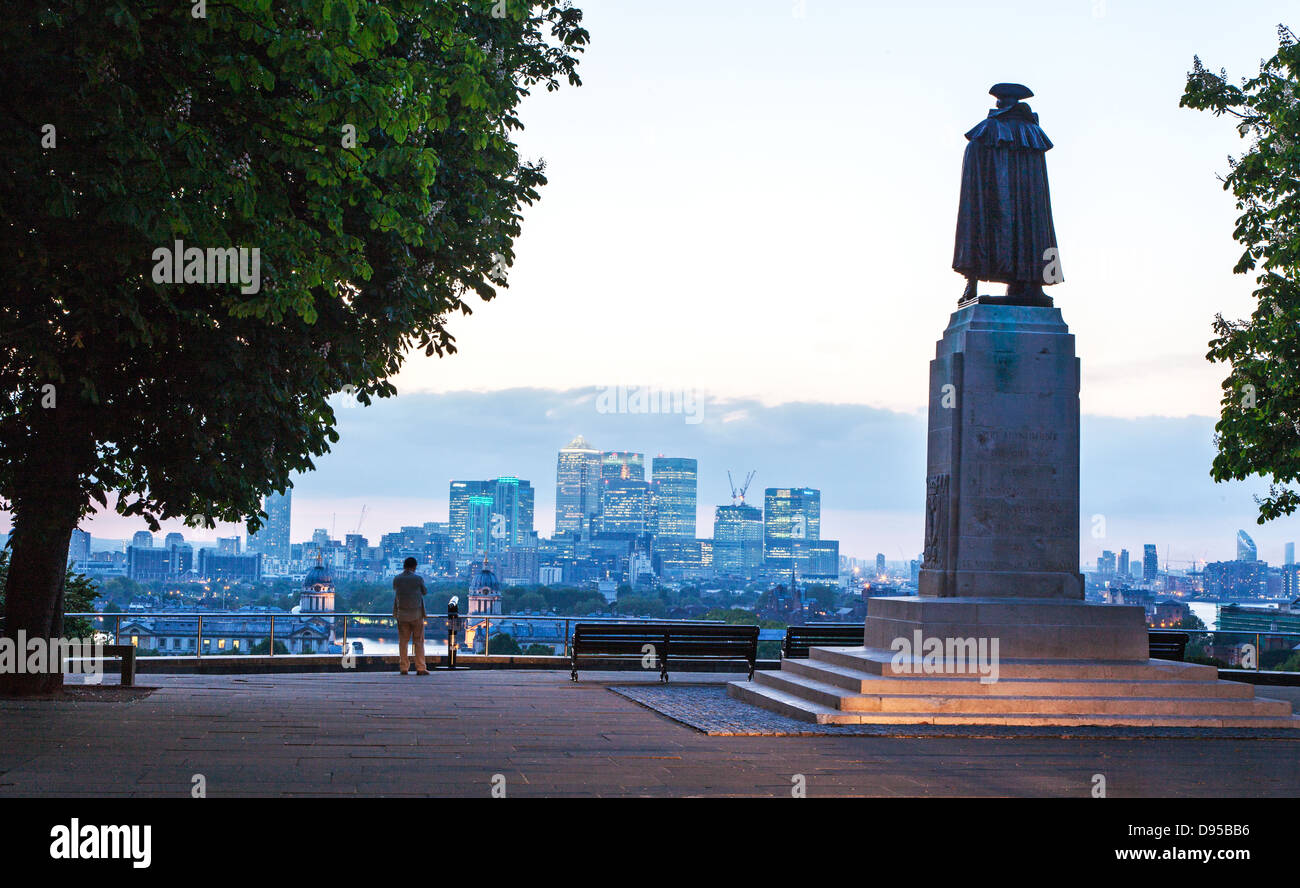 Statue von General Wolfe Greenwich Park London UK Stockfoto