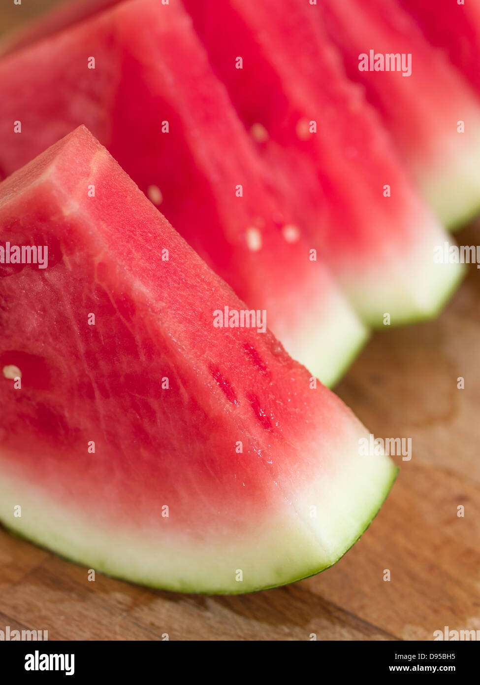 Wassermelone-Scheiben Stockfoto