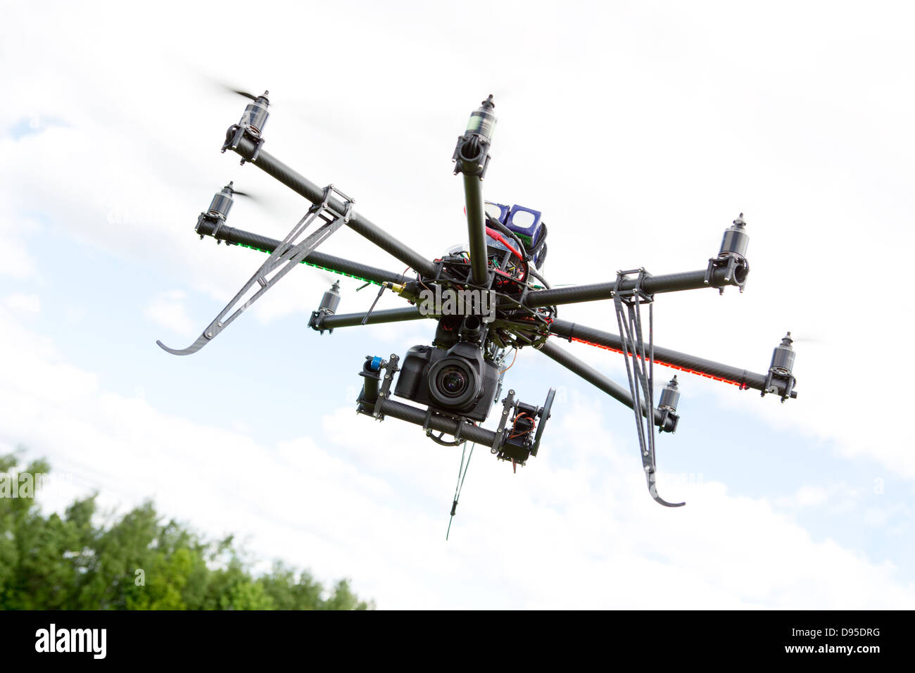 MULTIROTOR Fotografie Hubschrauber Stockfoto