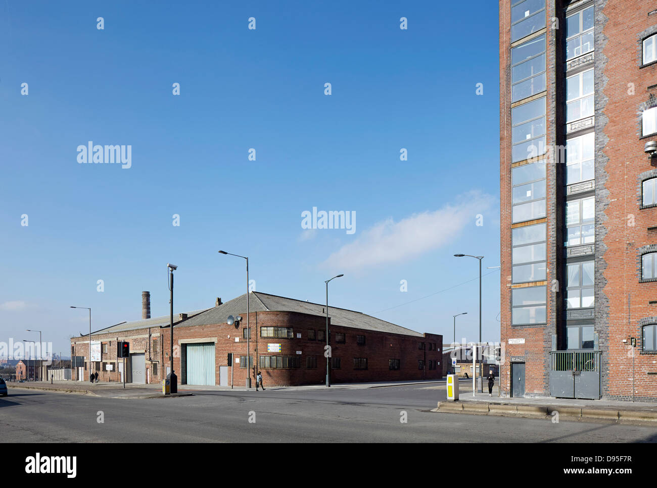 Camp und Ofen, Liverpool, Vereinigtes Königreich. Architekt: FWMA + & lächelnd Wolf, 2012. Straßenansicht der baltischen Dreieck. Stockfoto