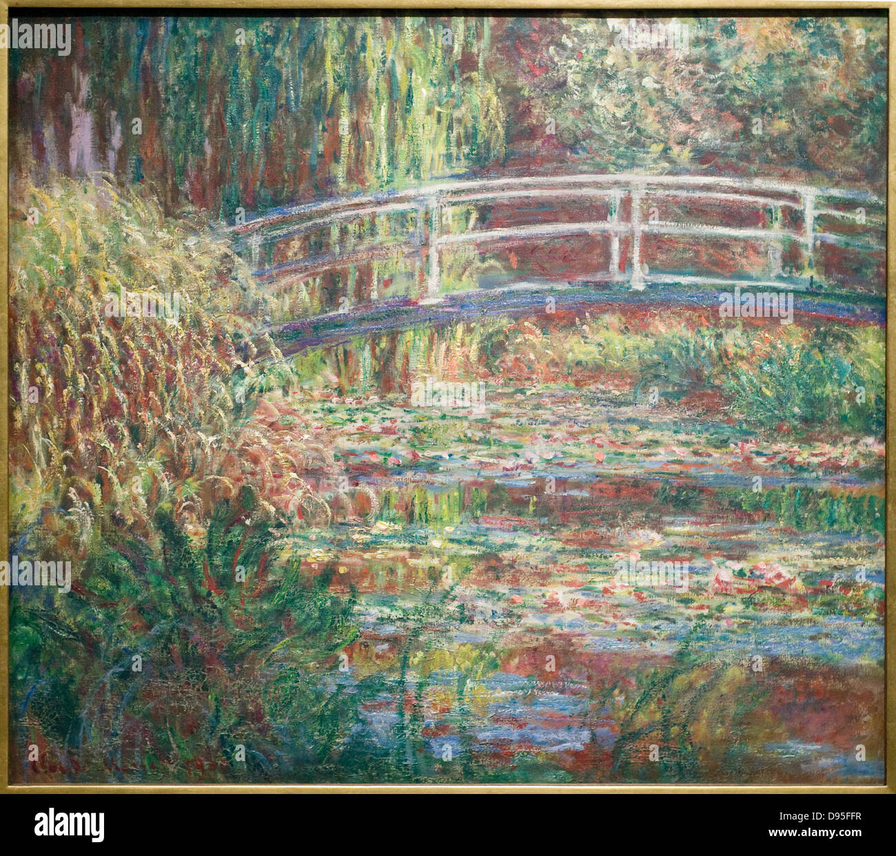 Claude Monet Le Bassin Aux Nymphéas - The Water Lily Pond Harmony Rose Harmonie stieg XIX th Jahrhundert Französisch Musée d ' Orsay - Schule Stockfoto